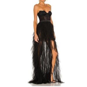 For love & lemons x revolve bustier gown